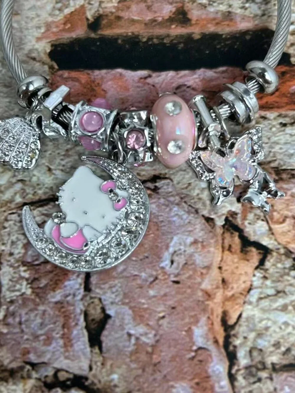 Pink Hello Kitty Bracelet cute